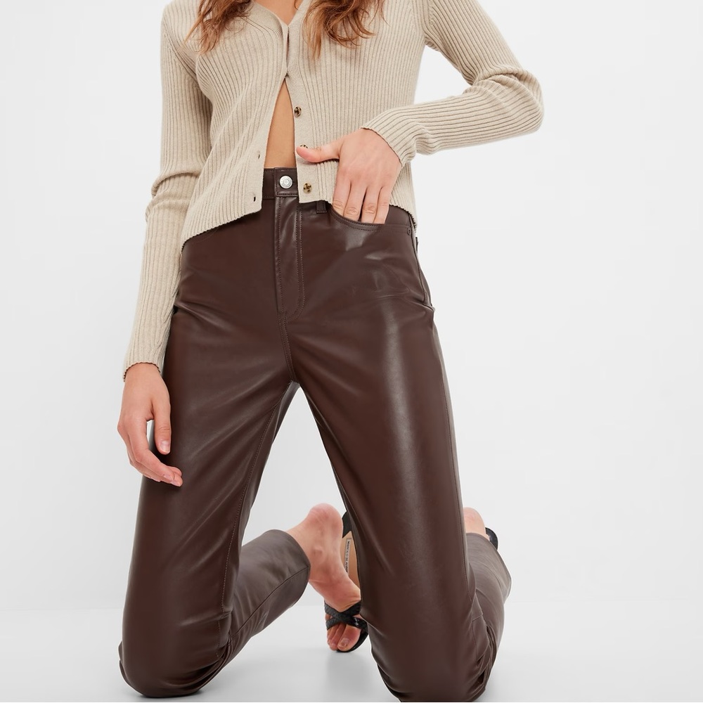 GAP Vegan Leather Pants